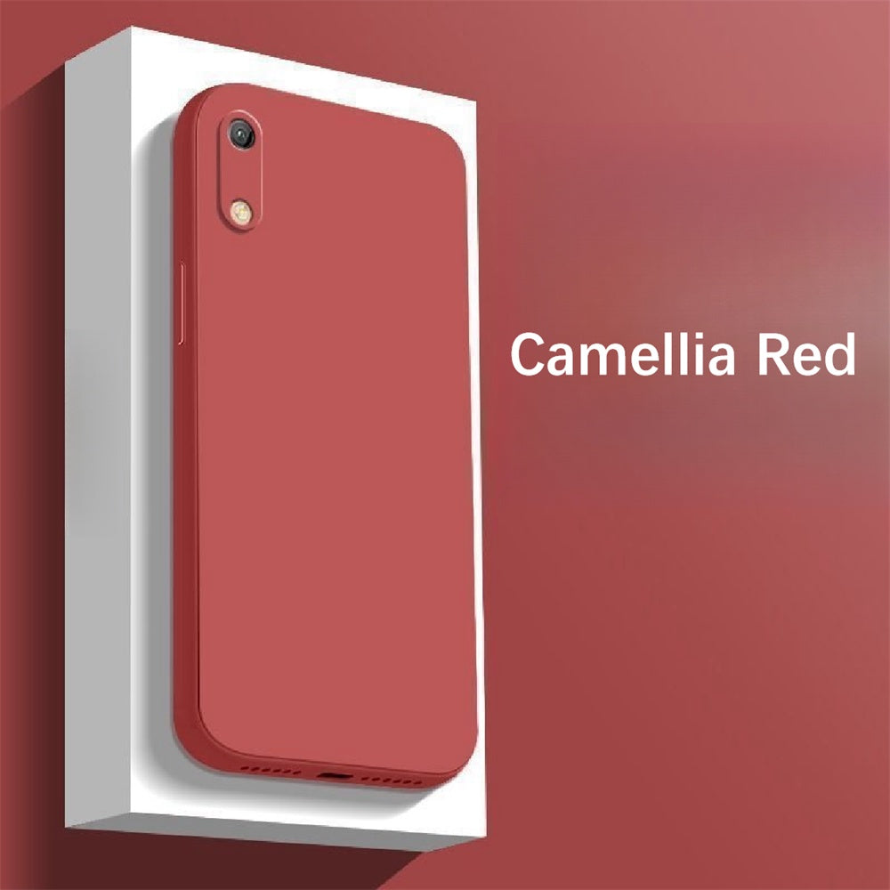 For Huawei Y6S Cover Drop and wear resistant Silicone Full Case Classic Simple Solid Color Phone Case Cover