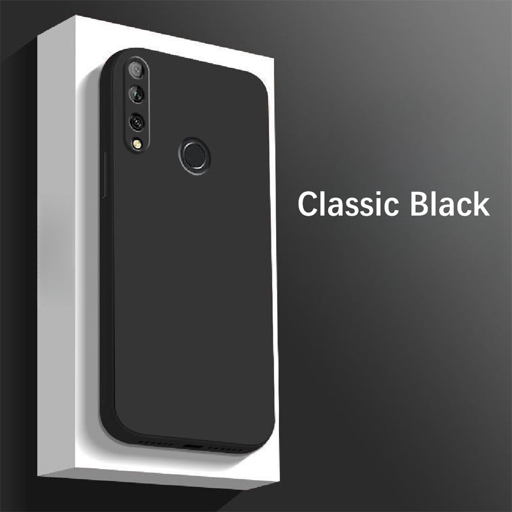 For Huawei Enjoy 9S Cover Drop and wear resistant Silicone Full Case Classic Simple Solid Color Phone Case Cover