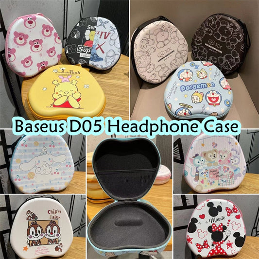For Baseus D05 Headphone Case Cartoon Creative Patterns Headset Earpads Storage Bag Casing Box