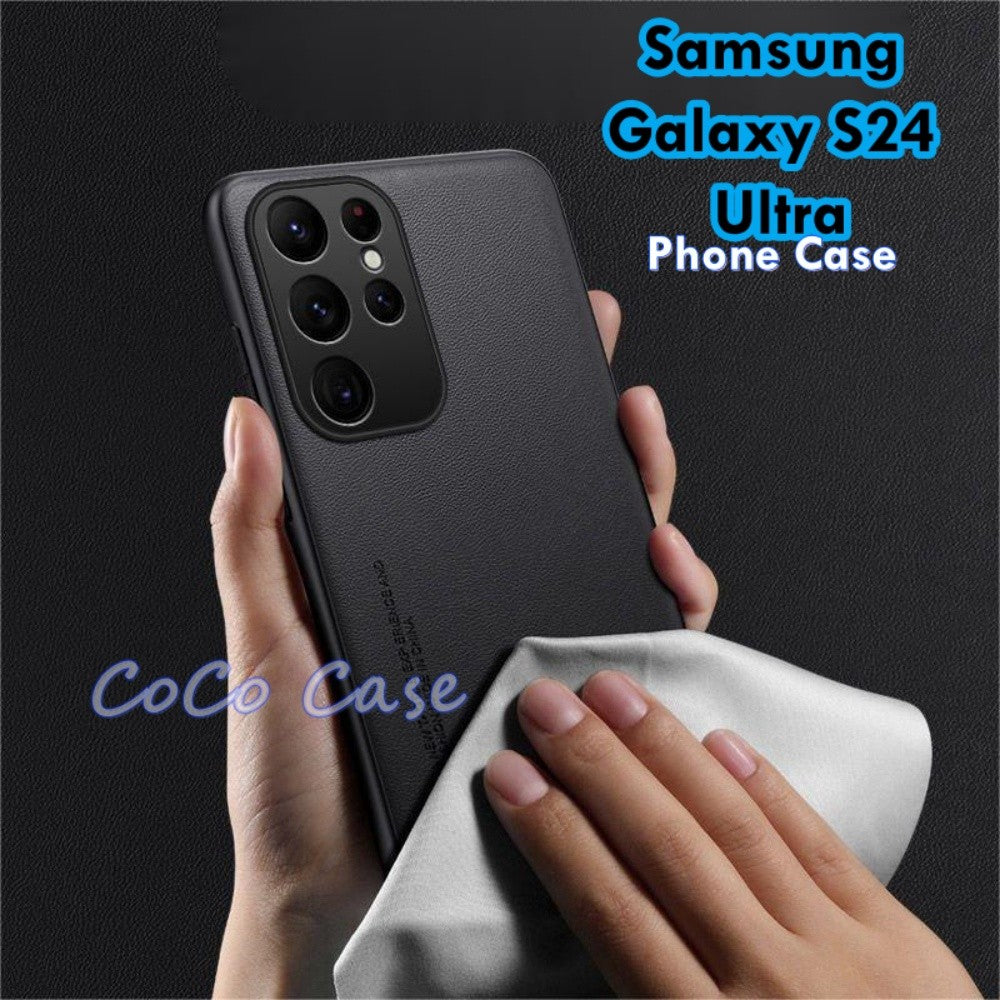 For Samsung Galaxy S24 Ultra Cover Silicone Professional Full Case Classic Simple Solid Color Phone Case Cover sweatproof