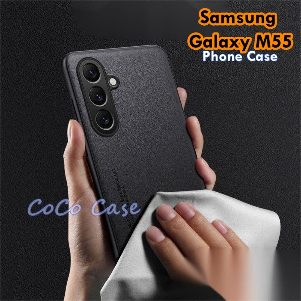 For Samsung Galaxy M55 Cover Silicone Professional Full Case Classic Simple Solid Color Phone Case Cover sweatproof