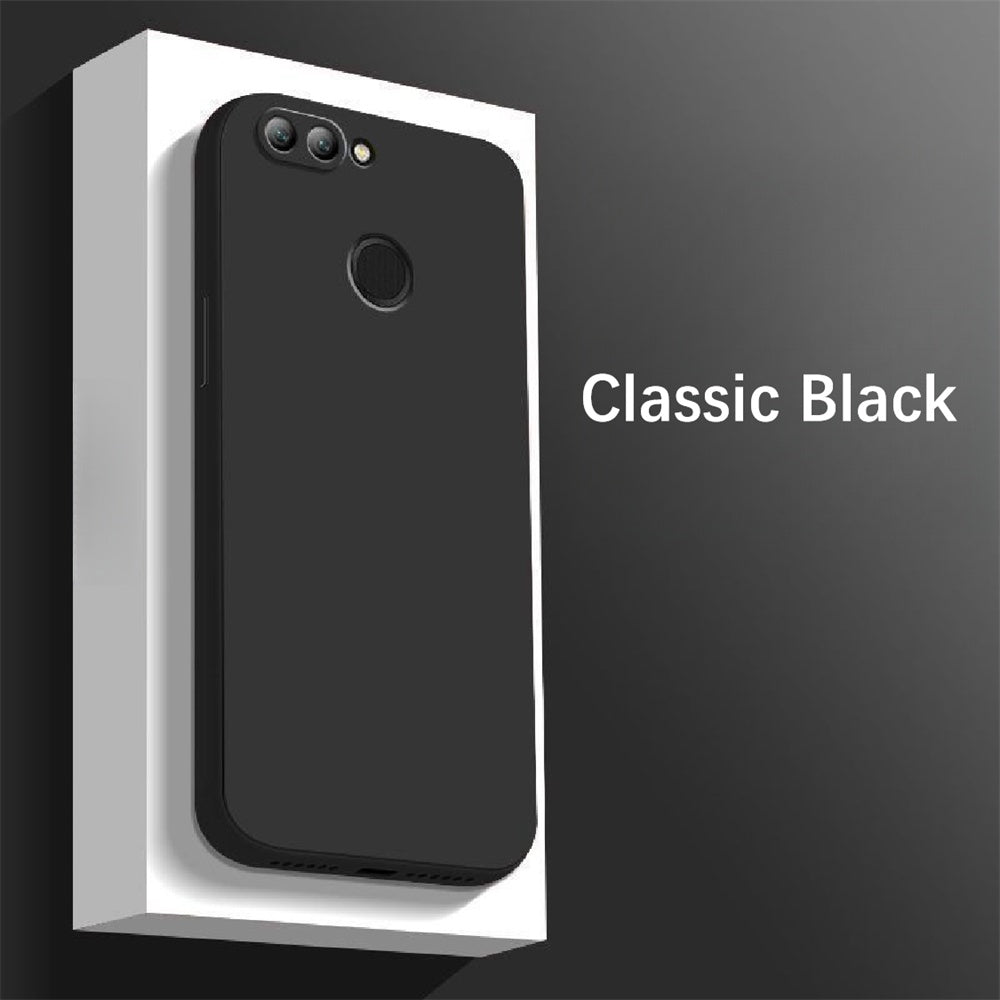 For Huawei Enjoy 8 Plus Cover Drop and wear resistant Silicone Full Case Classic Simple Solid Color Phone Case Cover