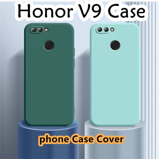 For Honor V9 Cover Drop and wear resistant Silicone Full Case Classic Simple Solid Color Phone Case Cover