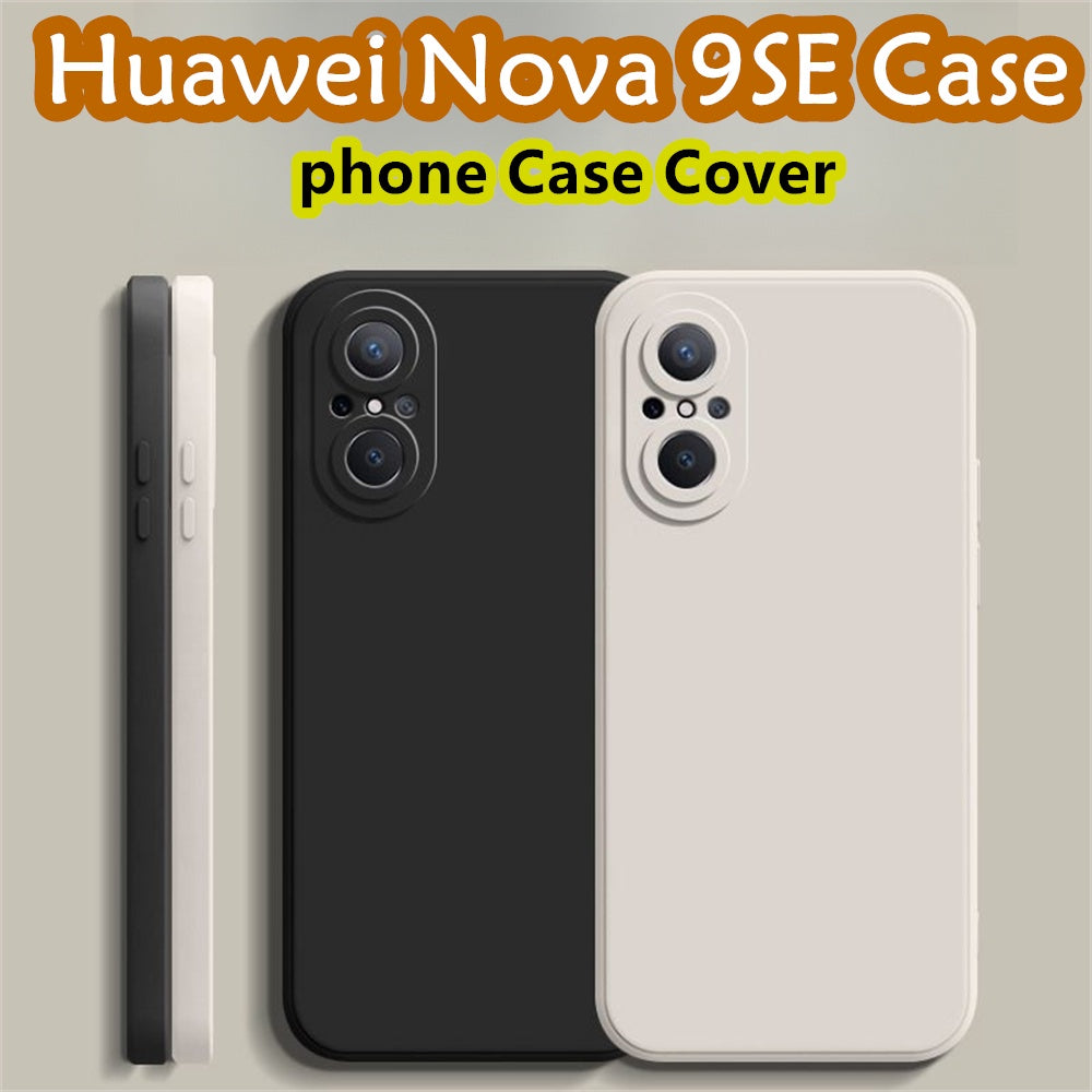 For Huawei Nova 9 SE Cover Drop and wear resistant Silicone Full Case Classic Simple Solid Color Phone Case Cover