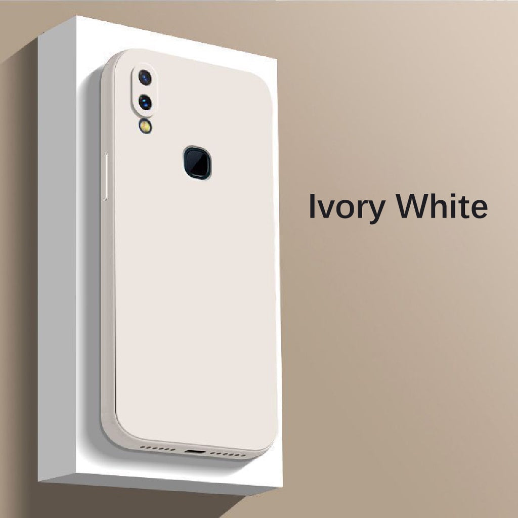 For VIVO Z3X Cover Drop and wear resistant Silicone Full Case Classic Simple Solid Color Phone Case Cover