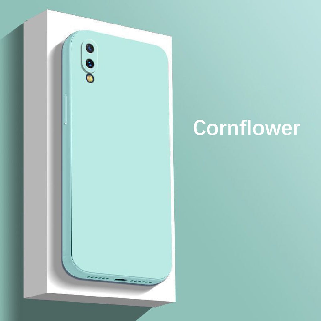 For VIVO Y93S Cover Drop and wear resistant Silicone Full Case Classic Simple Solid Color Phone Case Cover