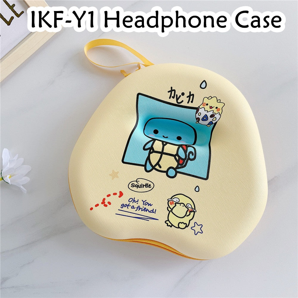 For IKF-Y1 Headphone Case Cartoon Creative Patterns Headset Earpads Storage Bag Casing Box