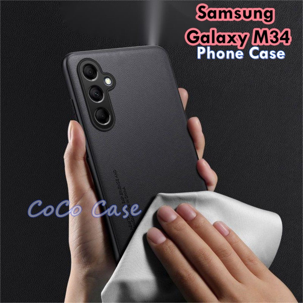 For Samsung Galaxy M34 Cover Silicone Professional Full Case Classic Simple Solid Color Phone Case Cover sweatproof