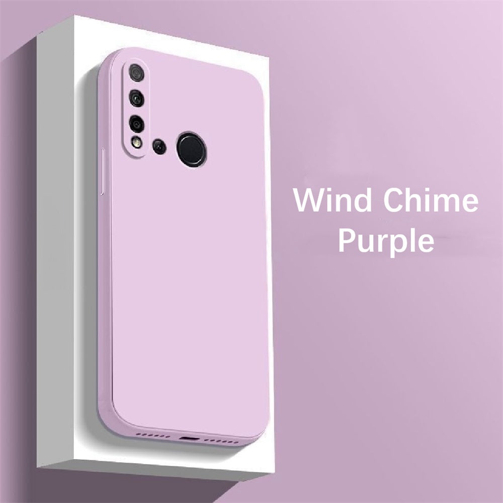 For Huawei P20 Lite 2019 Cover Drop and wear resistant Silicone Full Case Classic Simple Solid Color Phone Case Cover