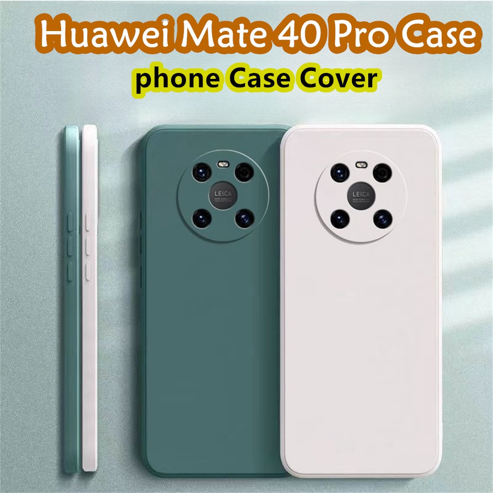 For Huawei Mate 40 Pro Cover Drop and wear resistant Silicone Full Case Classic Simple Solid Color Phone Case Cover