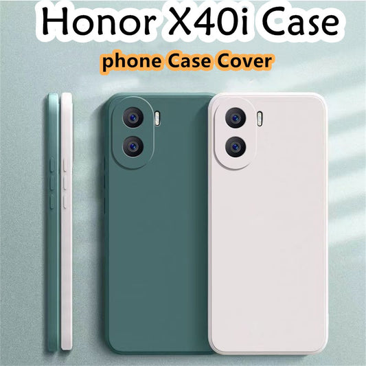 For Honor X40i Cover Drop and wear resistant Silicone Full Case Classic Simple Solid Color Phone Case Cover