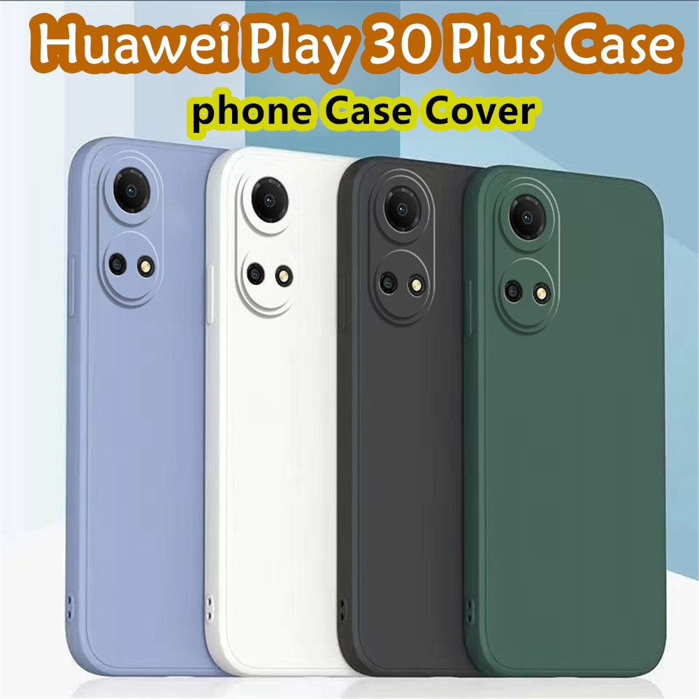 For Huawei Play 30 Plus Cover Drop and wear resistant Silicone Full Case Classic Simple Solid Color Phone Case Cover