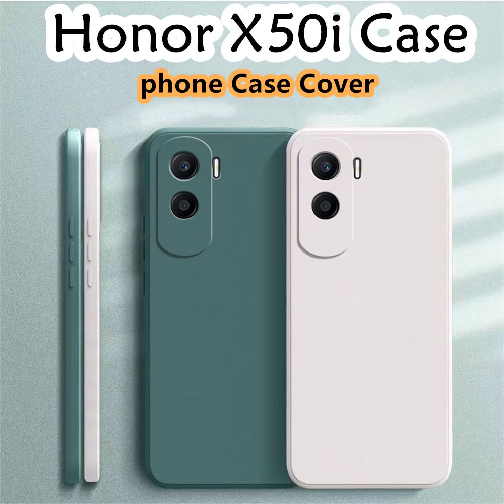 For Honor X50i Cover Drop and wear resistant Silicone Full Case Classic Simple Solid Color Phone Case Cover
