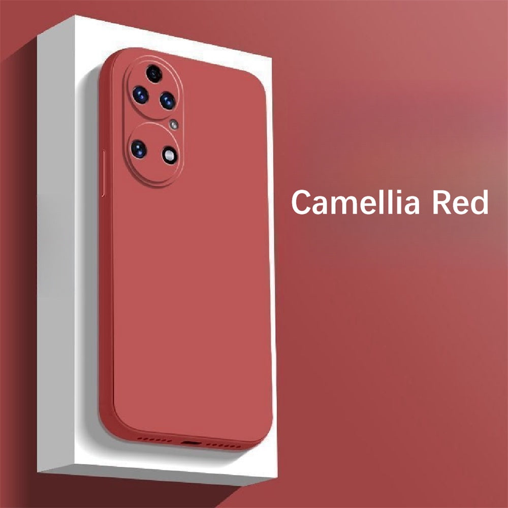 For Huawei P50 Pro Cover Drop and wear resistant Silicone Full Case Classic Simple Solid Color Phone Case Cover