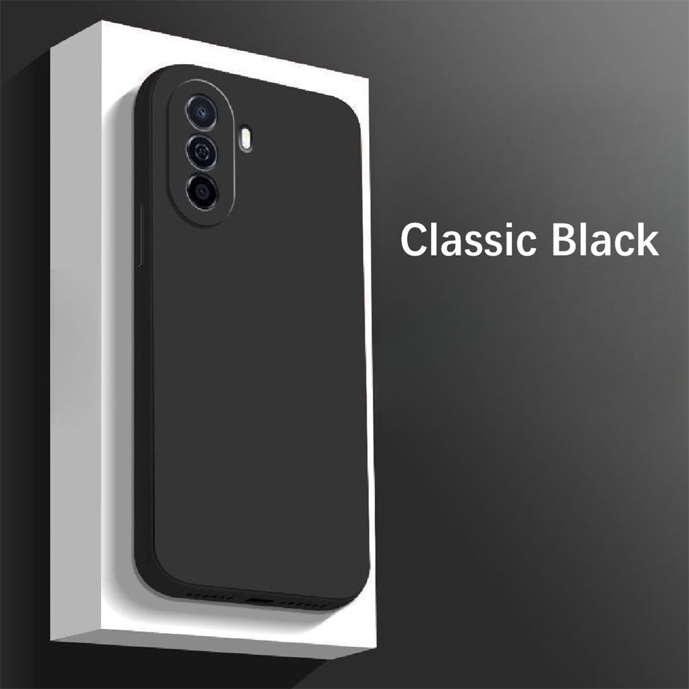 For Huawei Nova Y70 Cover Drop and wear resistant Silicone Full Case Classic Simple Solid Color Phone Case Cover