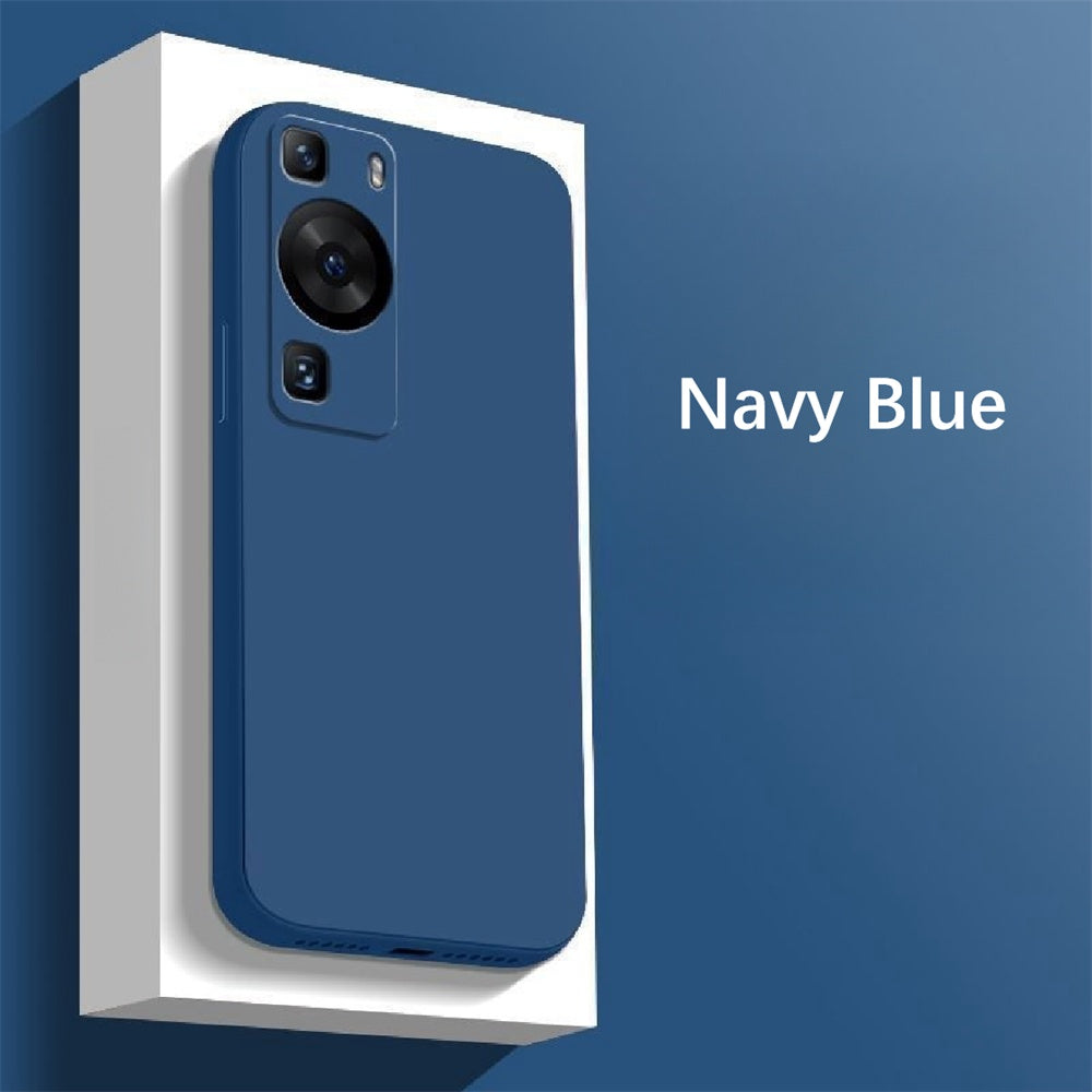 For Huawei P60 Cover Drop and wear resistant Silicone Full Case Classic Simple Solid Color Phone Case Cover