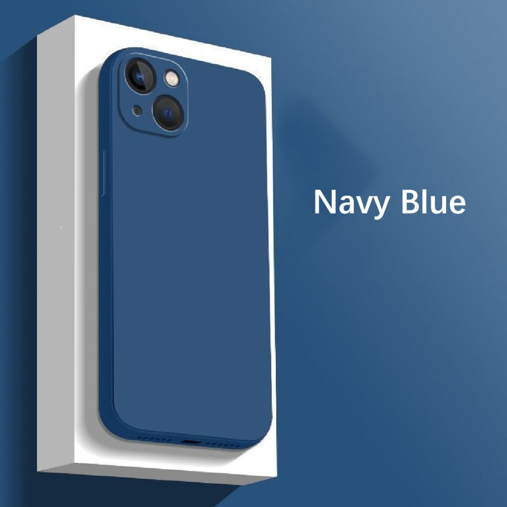 For IPhone 14 Plus Cover Drop and wear resistant Silicone Full Case Classic Simple Solid Color Phone Case Cover