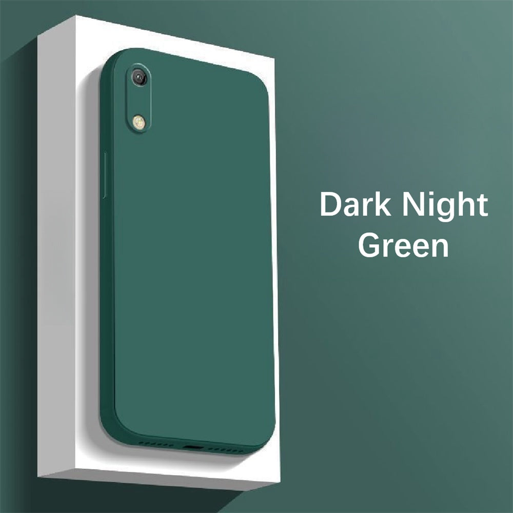 For Huawei Y6S Cover Drop and wear resistant Silicone Full Case Classic Simple Solid Color Phone Case Cover