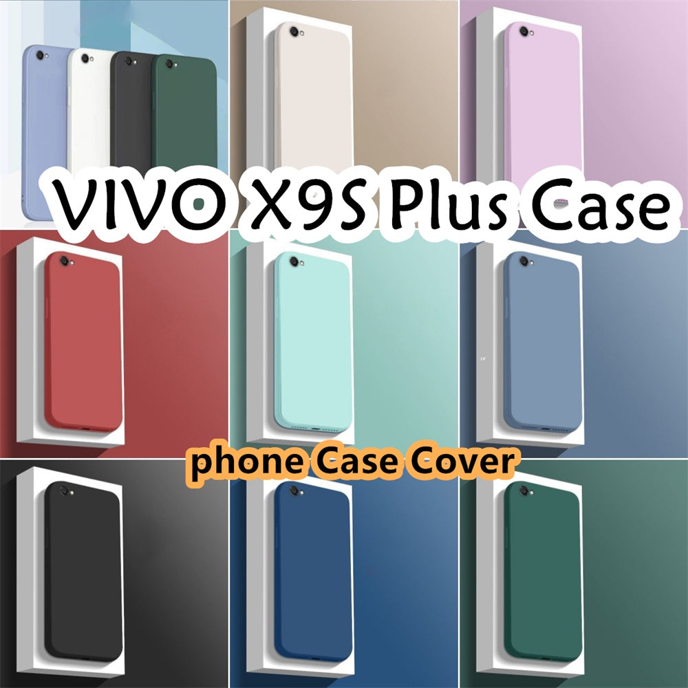 For VIVO X9S Plus Cover Drop and wear resistant Silicone Full Case Classic Simple Solid Color Phone Case Cover