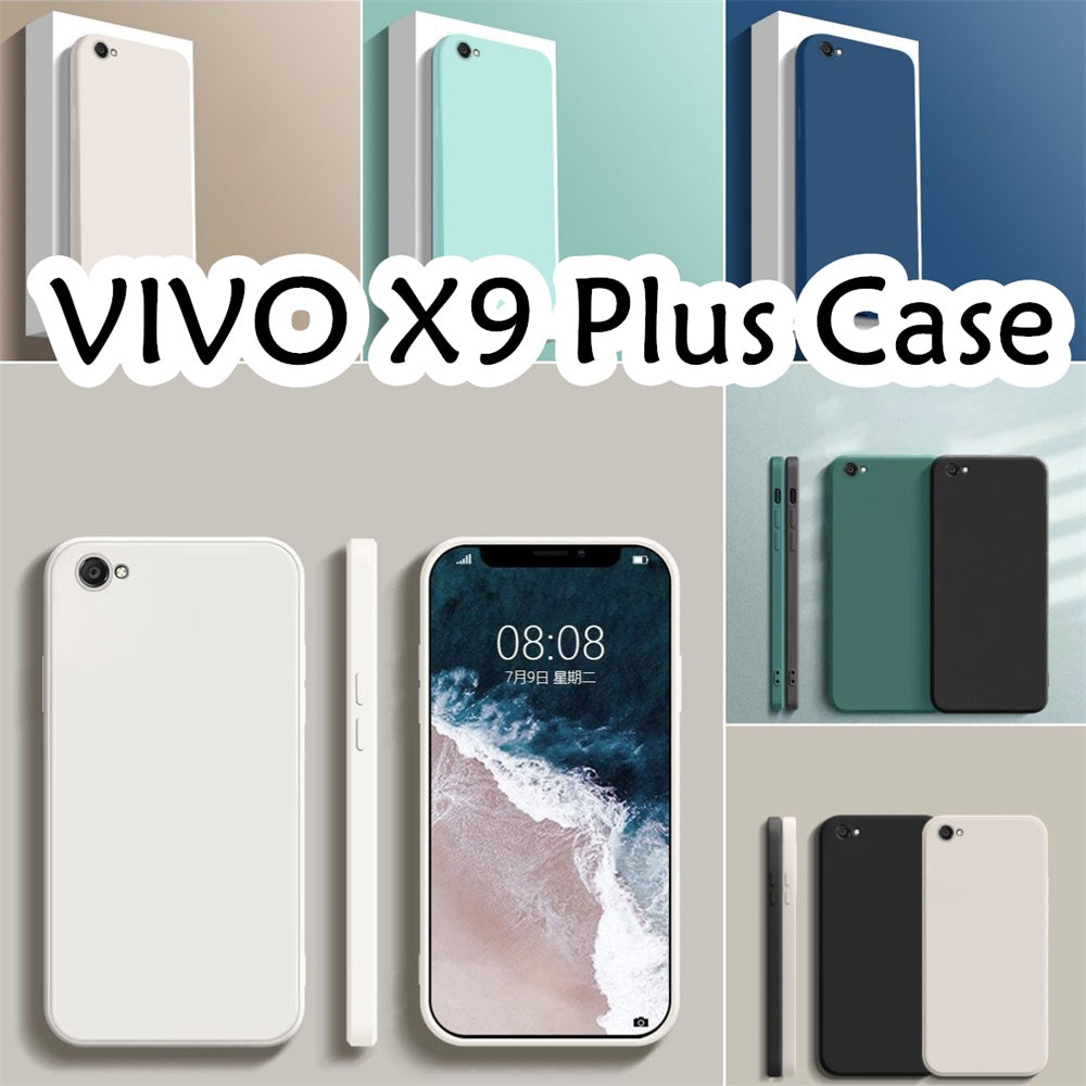 For VIVO X9 Plus Cover Drop and wear resistant Silicone Full Case Classic Simple Solid Color Phone Case Cover