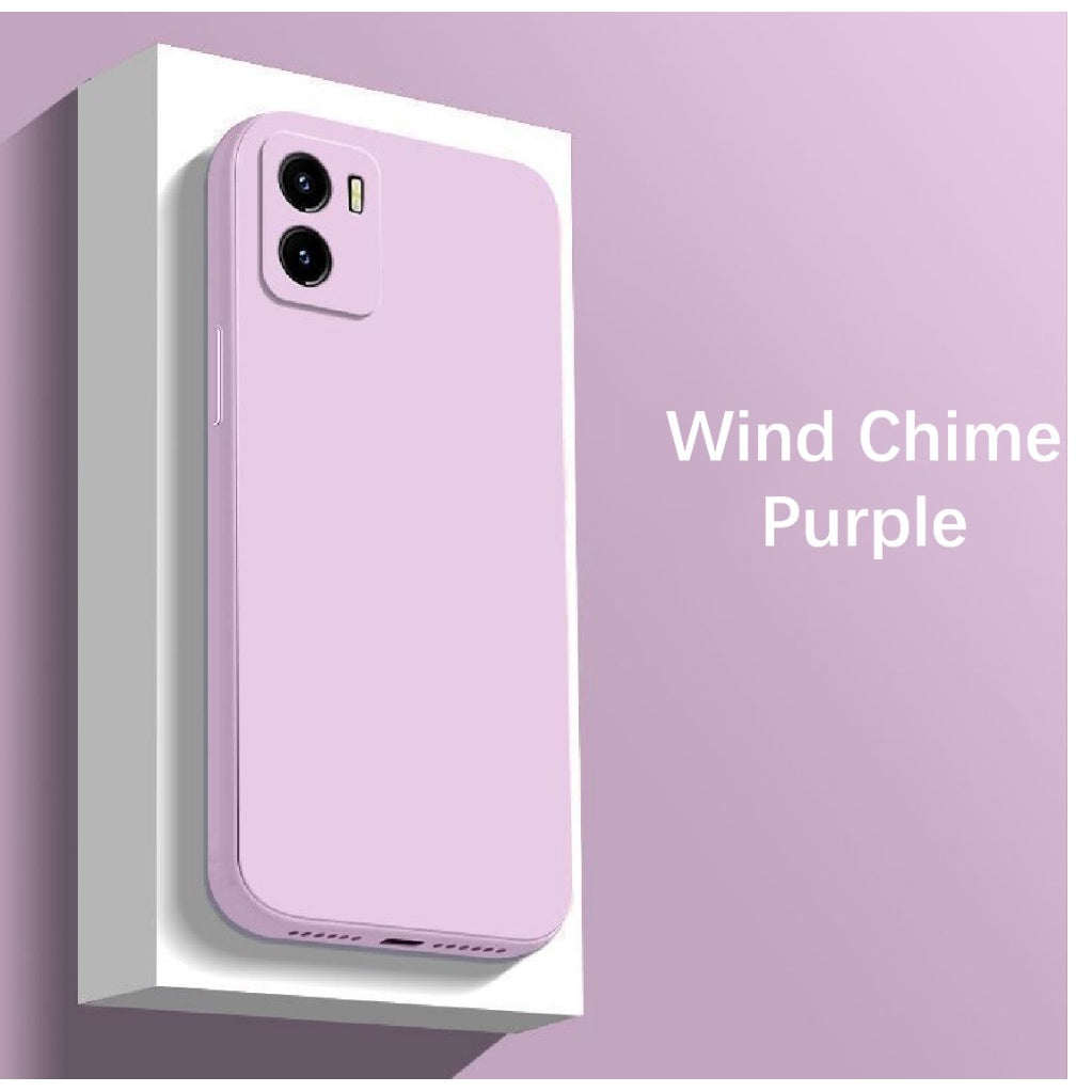 For VIVO Y15A Cover Drop and wear resistant Silicone Full Case Classic Simple Solid Color Phone Case Cover