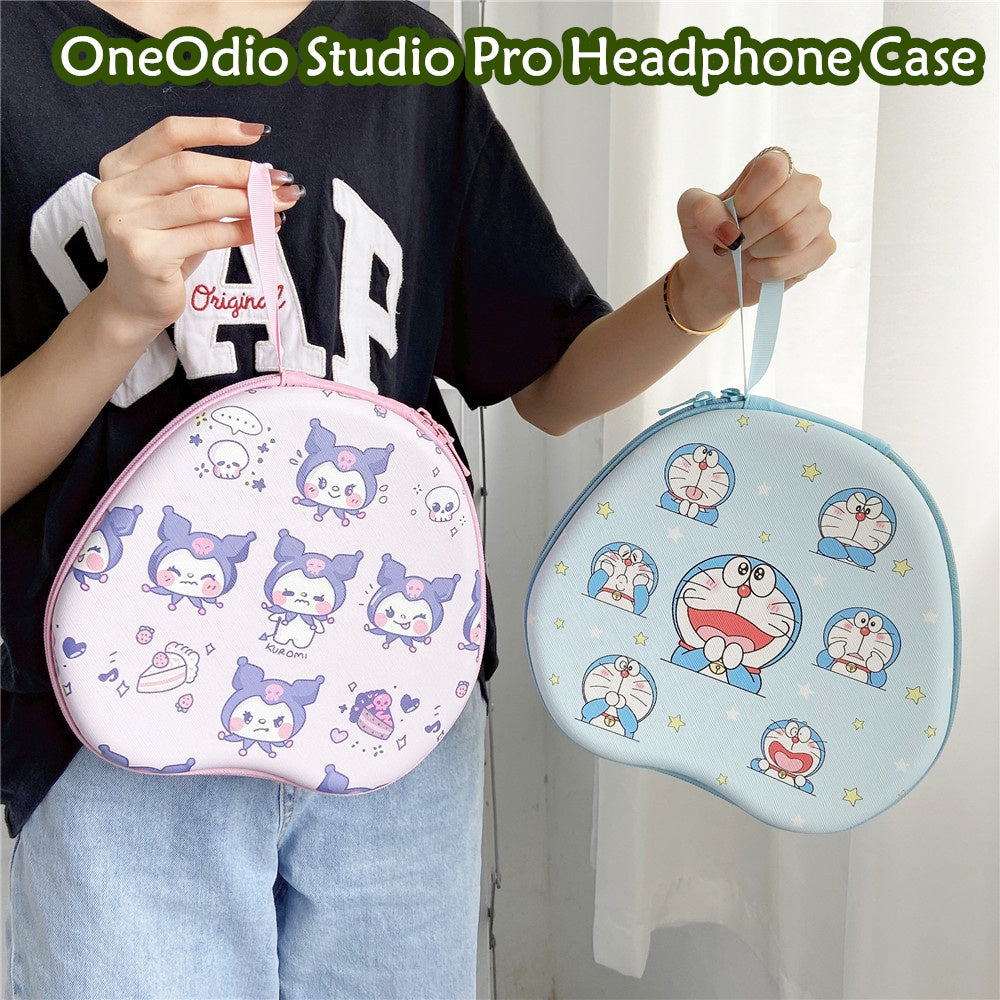 For OneOdio Studio Pro Headphone Case Cartoon Creative Patterns Headset Earpads Storage Bag Casing Box