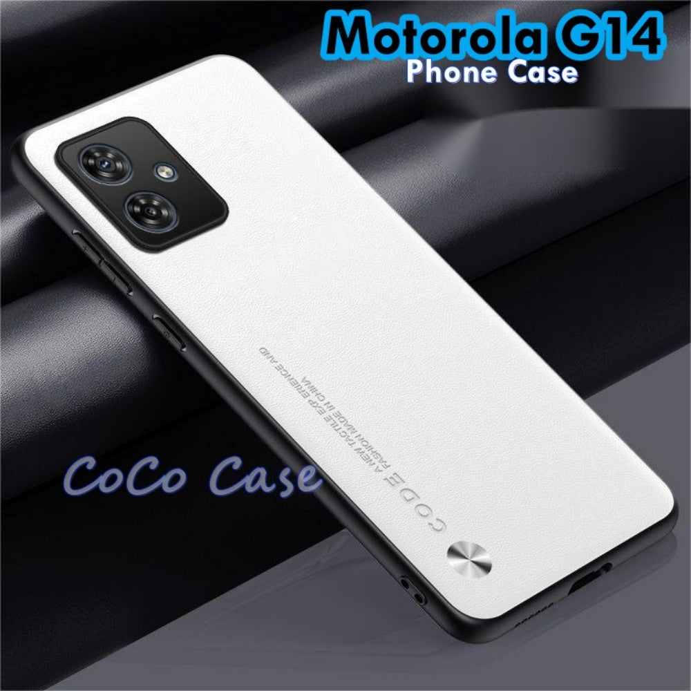 For Motorola G14 Cover Silicone Professional Full Case Classic Simple Solid Color Phone Case Cover sweatproof