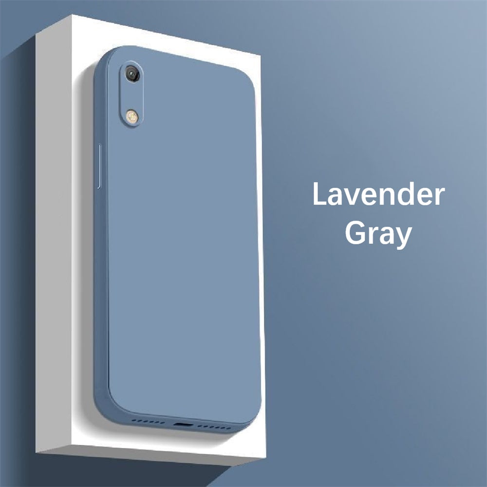 For Honor 8A 2020 Cover Drop and wear resistant Silicone Full Case Classic Simple Solid Color Phone Case Cover