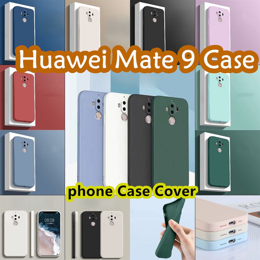 For Huawei Mate 9 Cover Drop and wear resistant Silicone Full Case Classic Simple Solid Color Phone Case Cover