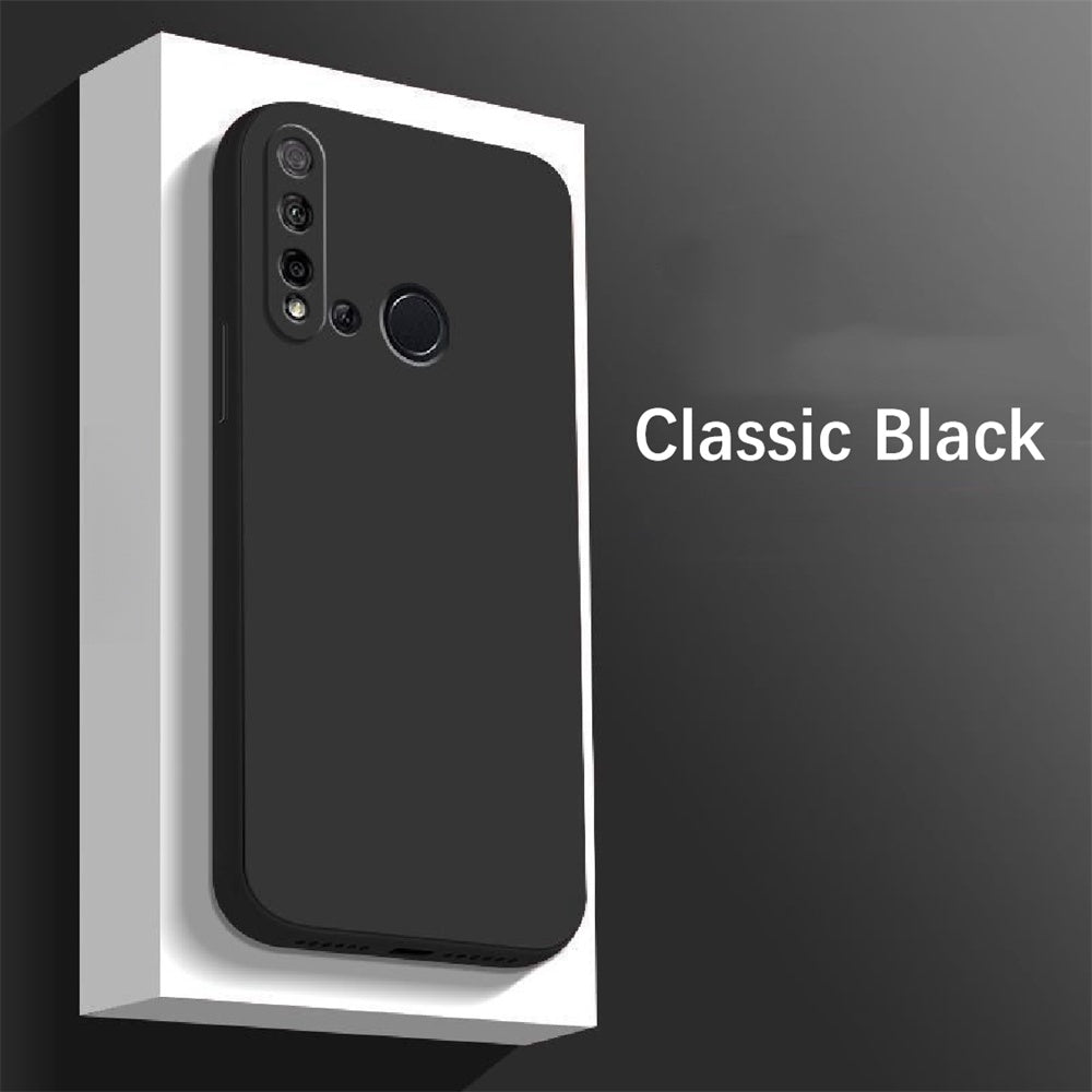 For Huawei P20 Lite 2019 Cover Drop and wear resistant Silicone Full Case Classic Simple Solid Color Phone Case Cover