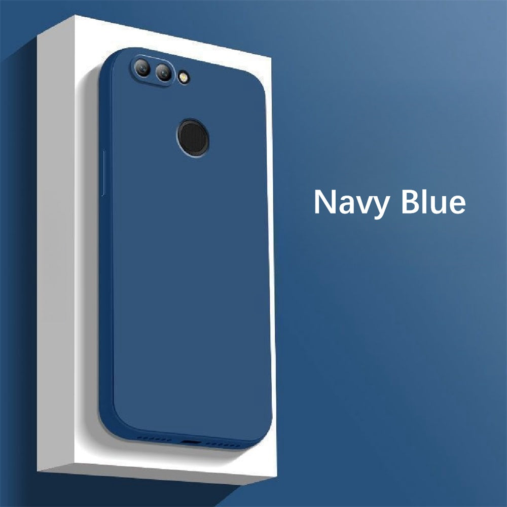 For Huawei Enjoy 8 Plus Cover Drop and wear resistant Silicone Full Case Classic Simple Solid Color Phone Case Cover