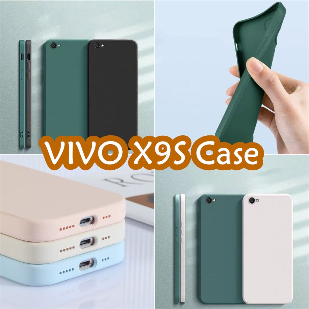 For VIVO X9S Cover Drop and wear resistant Silicone Full Case Classic Simple Solid Color Phone Case Cover