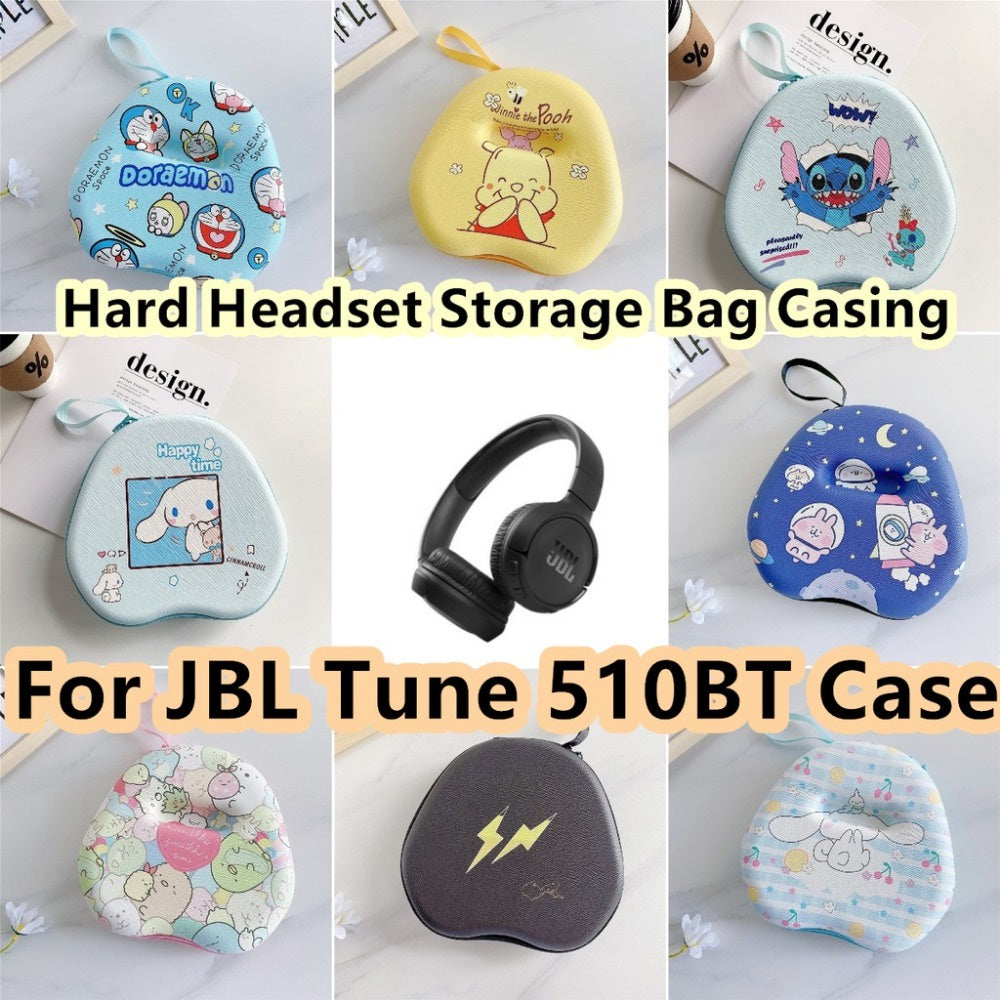 For JBL TUNE 510BT Headphone Case Cartoon Creative Patterns Headset Earpads Storage Bag Casing Box