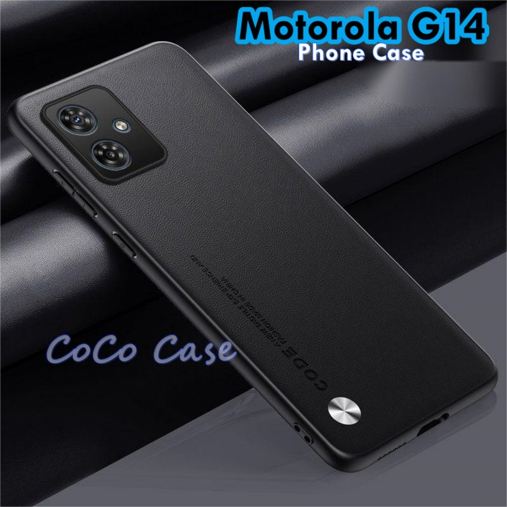 For Motorola G14 Cover Silicone Professional Full Case Classic Simple Solid Color Phone Case Cover sweatproof