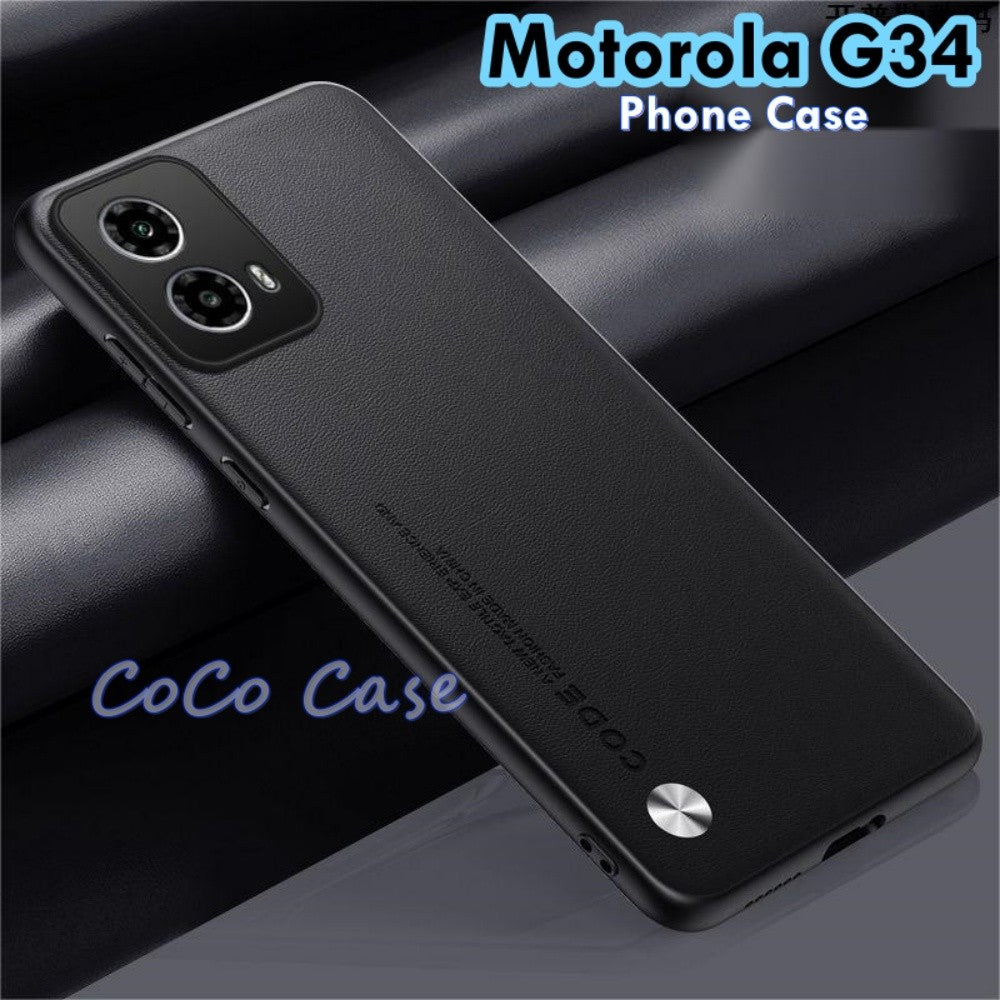 For Motorola G34 Cover Silicone Professional Full Case Classic Simple Solid Color Phone Case Cover sweatproof