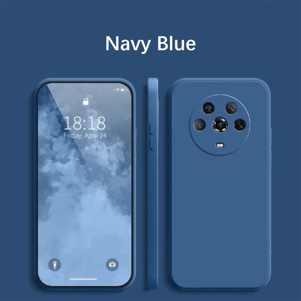 For Honor Magic 3 Pro Cover Drop and wear resistant Silicone Full Case Classic Simple Solid Color Phone Case Cover