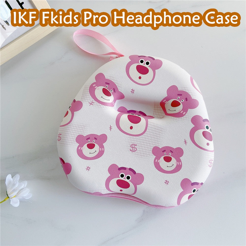 For IKF Fkids Pro Headphone Case Cartoon Creative Patterns Headset Earpads Storage Bag Casing Box