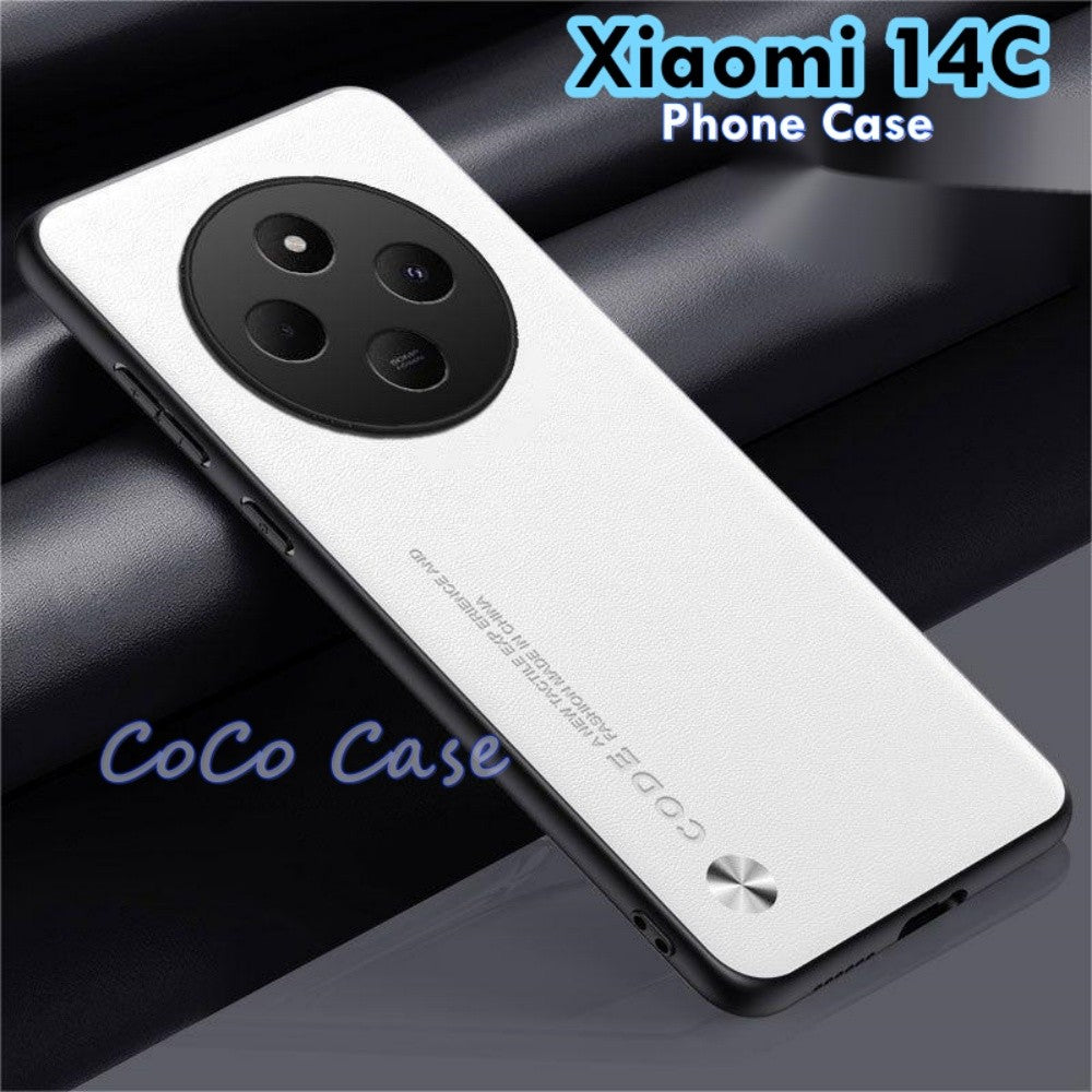 For Xiaomi 14C Cover Silicone Professional Full Case Classic Simple Solid Color Phone Case Cover sweatproof