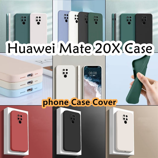 For Huawei Mate 20X Cover Drop and wear resistant Silicone Full Case Classic Simple Solid Color Phone Case Cover