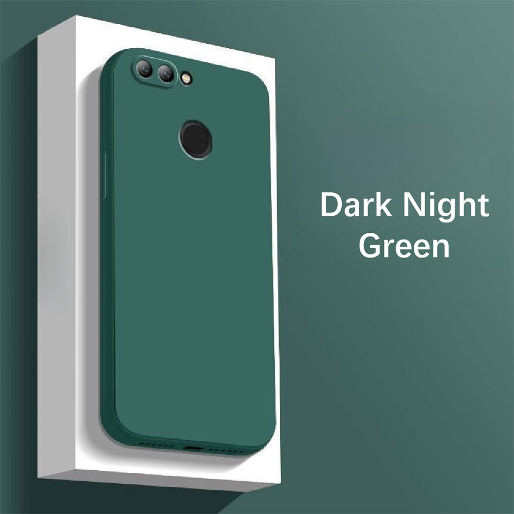 For Huawei Enjoy 8 Plus Cover Drop and wear resistant Silicone Full Case Classic Simple Solid Color Phone Case Cover
