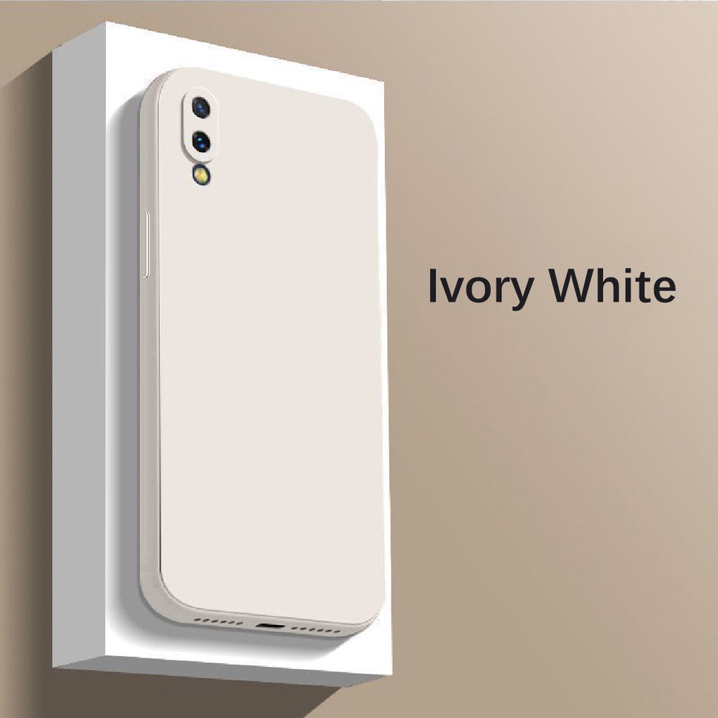 For VIVO Y93S Cover Drop and wear resistant Silicone Full Case Classic Simple Solid Color Phone Case Cover
