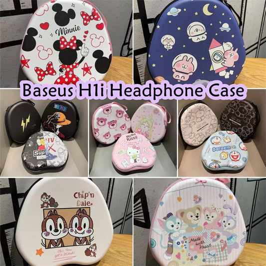 For Baseus H1i Headphone Case Cartoon Creative Patterns Headset Earpads Storage Bag Casing Box