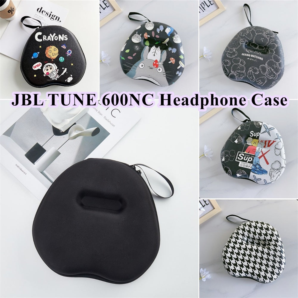 For JBL TUNE 600NC Headphone Case Cartoon Creative Patterns Headset Earpads Storage Bag Casing Box