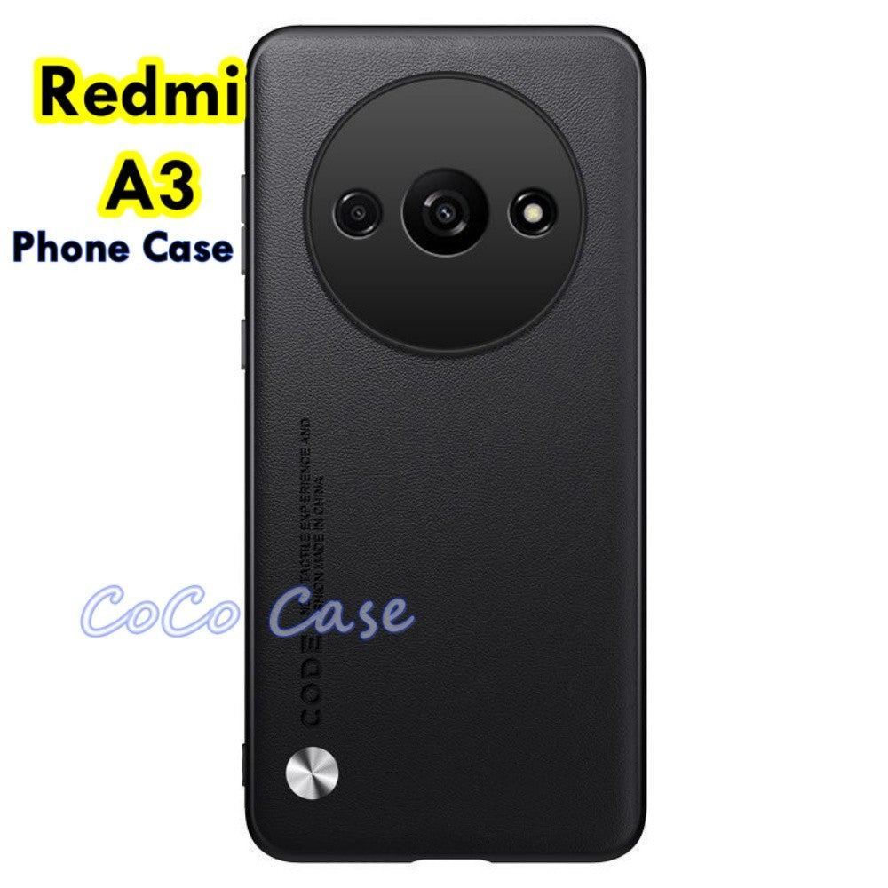 For Redmi A3 Cover Silicone Professional Full Case Classic Simple Solid Color Phone Case Cover sweatproof