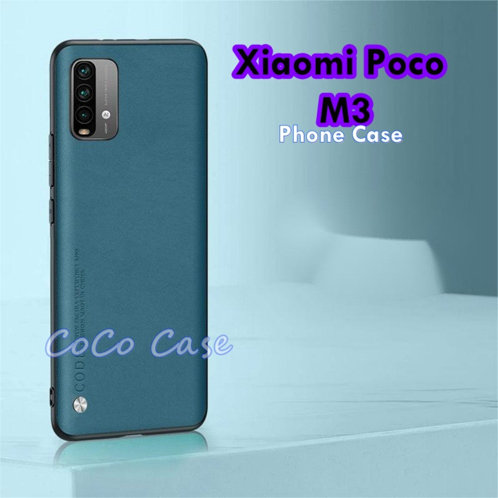 For Xiaomi Poco M3 Cover Silicone Professional Full Case Classic Simple Solid Color Phone Case Cover sweatproof