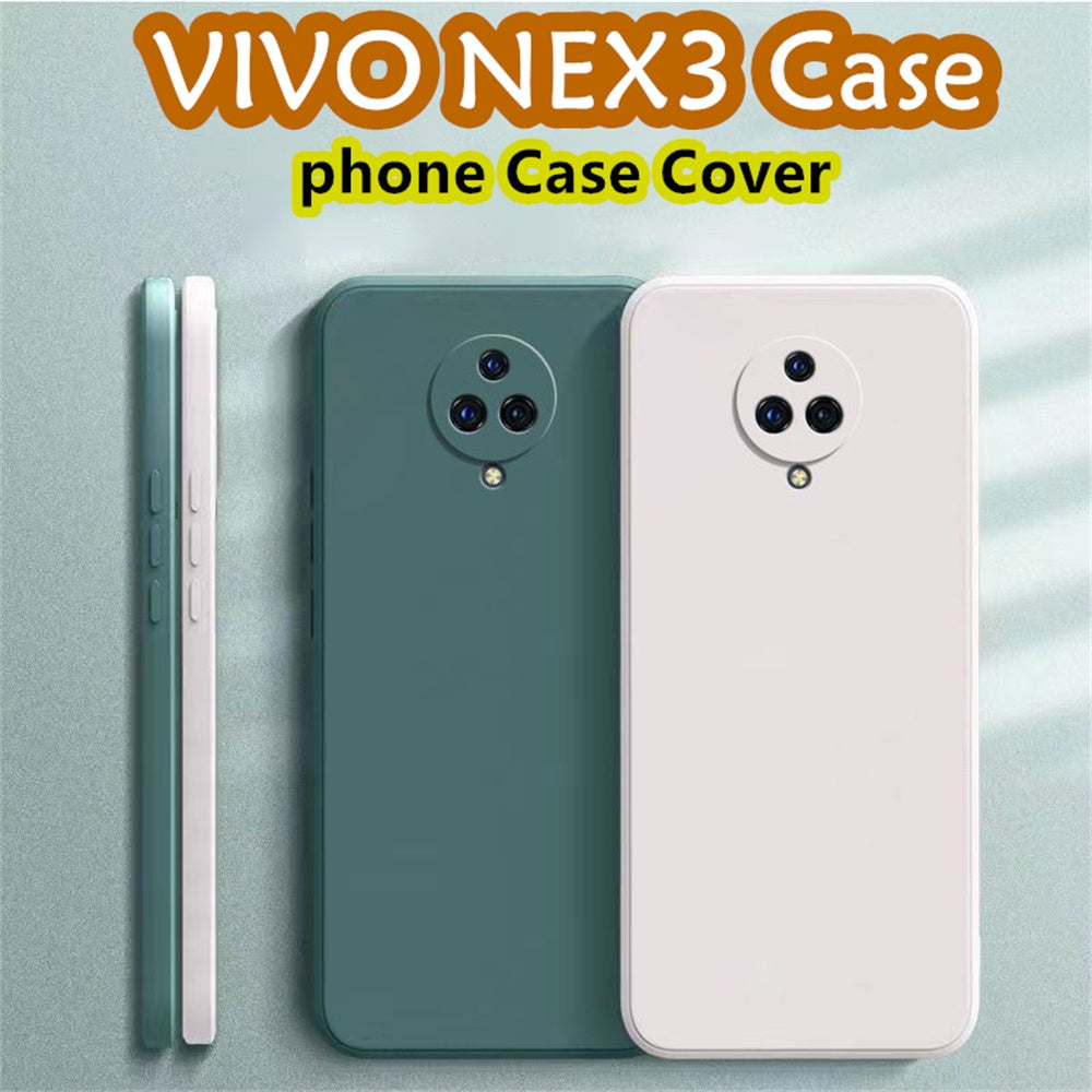 For VIVO NEX3 Cover Drop and wear resistant Silicone Full Case Classic Simple Solid Color Phone Case Cover