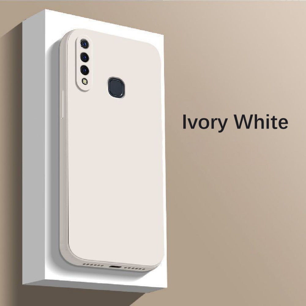 For VIVO Z5X Cover Drop and wear resistant Silicone Full Case Classic Simple Solid Color Phone Case Cover