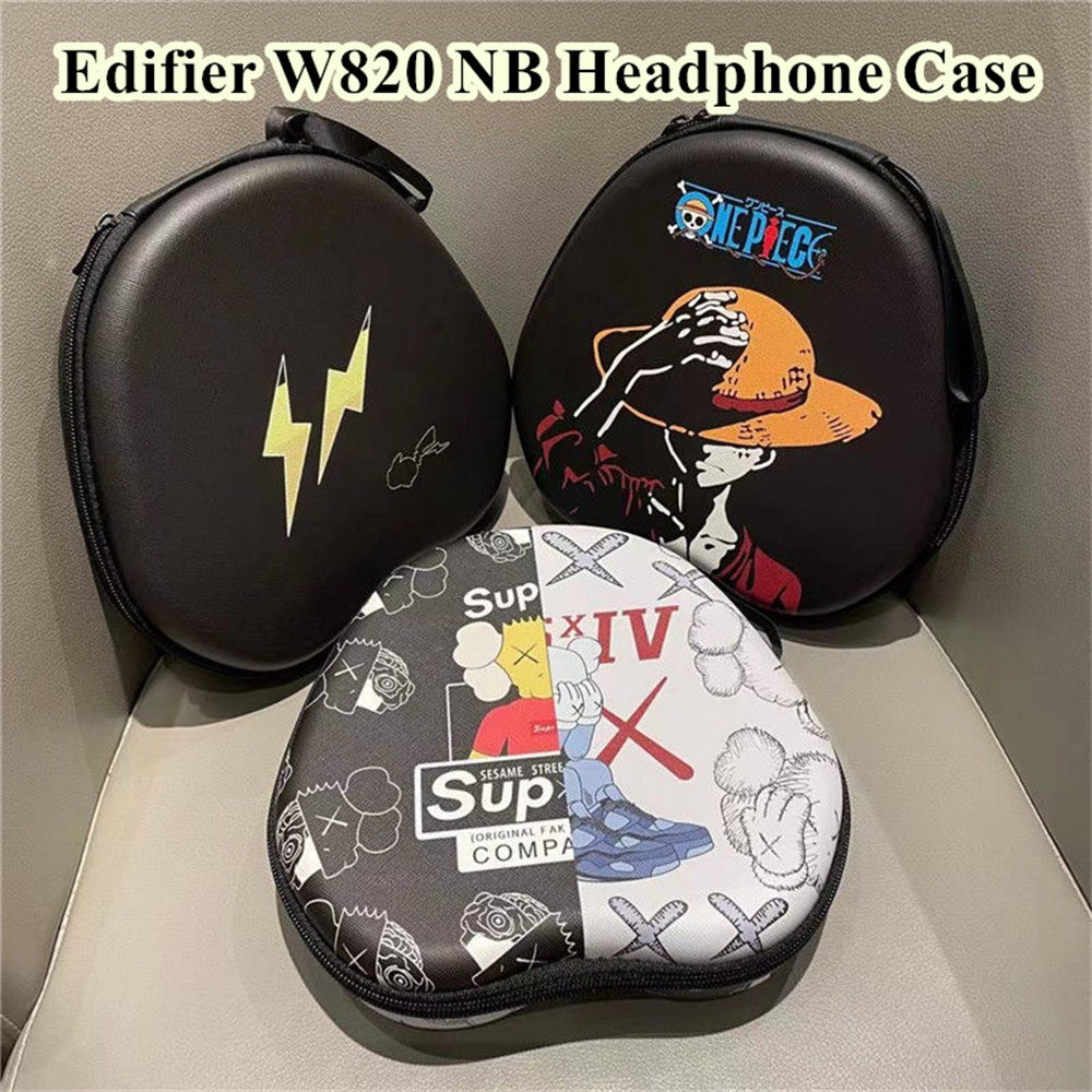 For Edifier W820 NB Headphone Case Cartoon Creative Patterns Headset Earpads Storage Bag Casing Box
