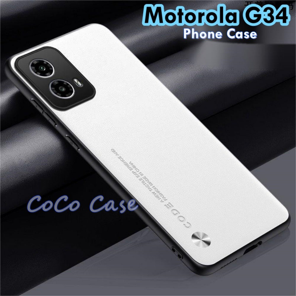 For Motorola G34 Cover Silicone Professional Full Case Classic Simple Solid Color Phone Case Cover sweatproof