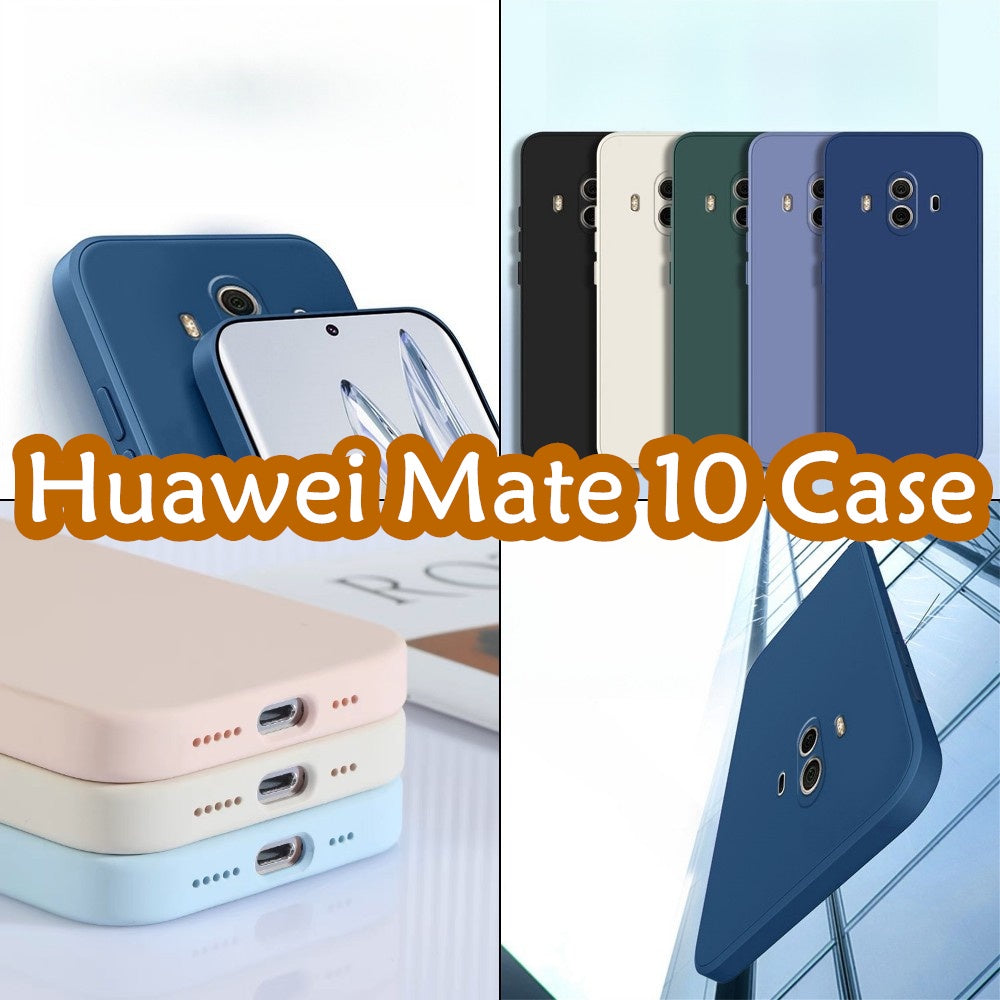 For Huawei Mate 10 Cover Drop and wear resistant Silicone Full Case Classic Simple Solid Color Phone Case Cover